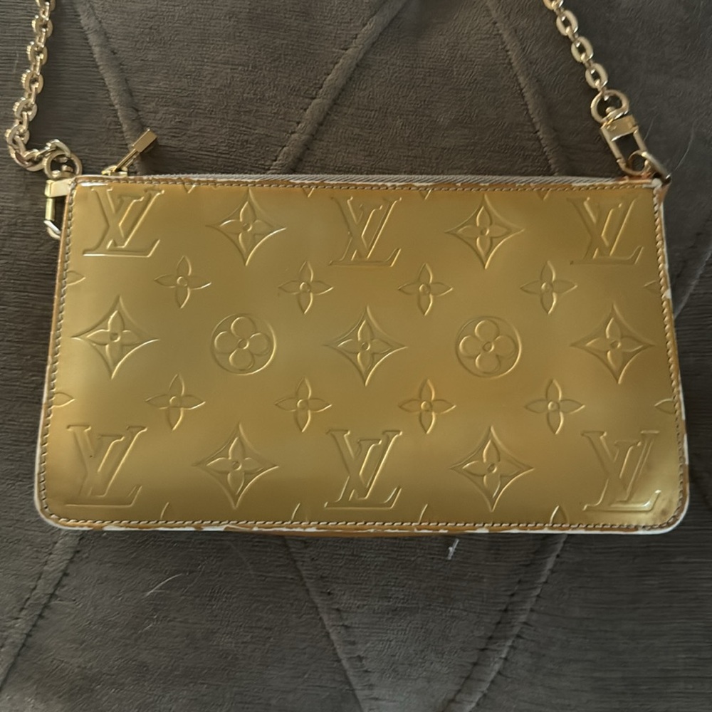 Louis Vuitton Gold Monogram Clutch
